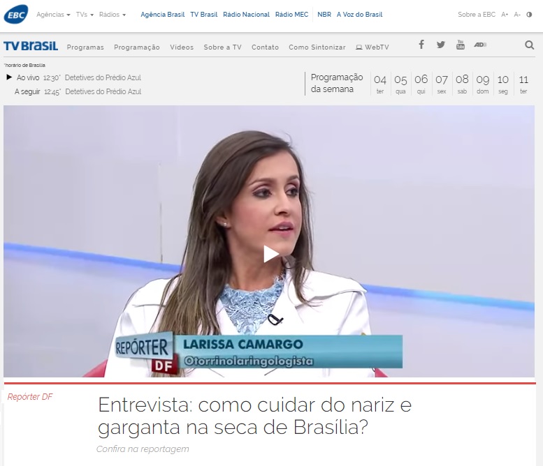 TV Brasil EBC - Dra. Larissa Camargo - 04-07-2017