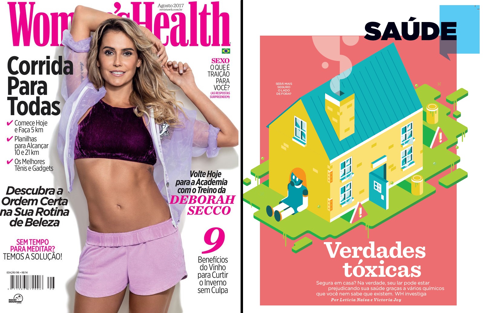 Revista Womens Health Brasil (capa + matéria)- Dr. Werciley Júnior HSL - Agosto de 2017
