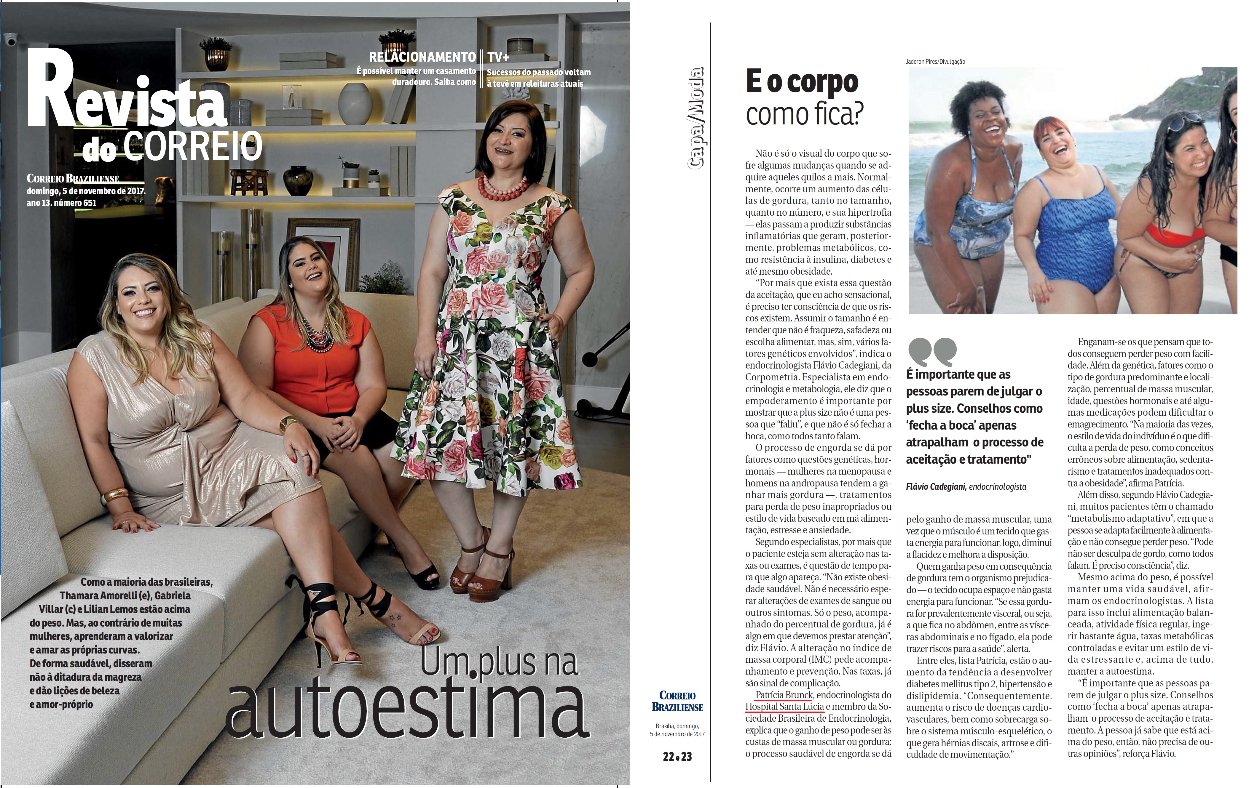 Revista do Correio (capa) - Dra. Patrícia Brunck HSL - 05-11-2017