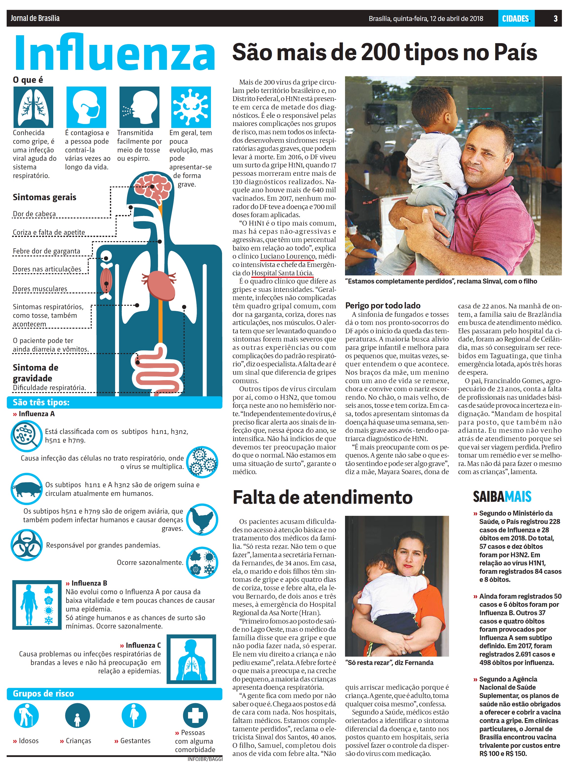Jornal de Brasília - Dr. Luciano Lourenço HSLS - 12-04-2018