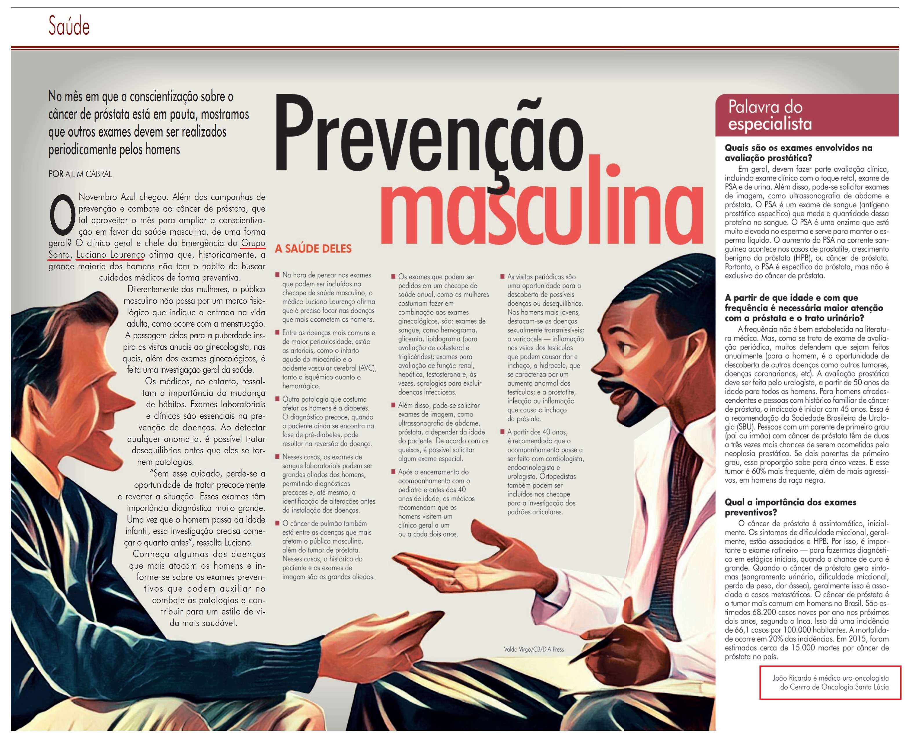 Revista do Correio - Dr. Luciano Lourenço e Dr. João Ricardo HSLS - 04-11-2018