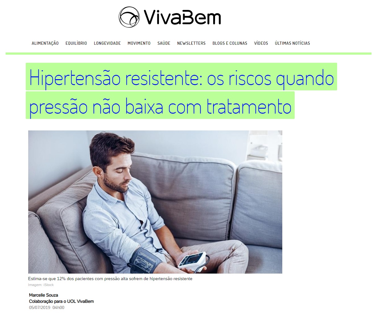 UOL Notícias - Dr. Frederico Abreu HSLS - 05-07-2019