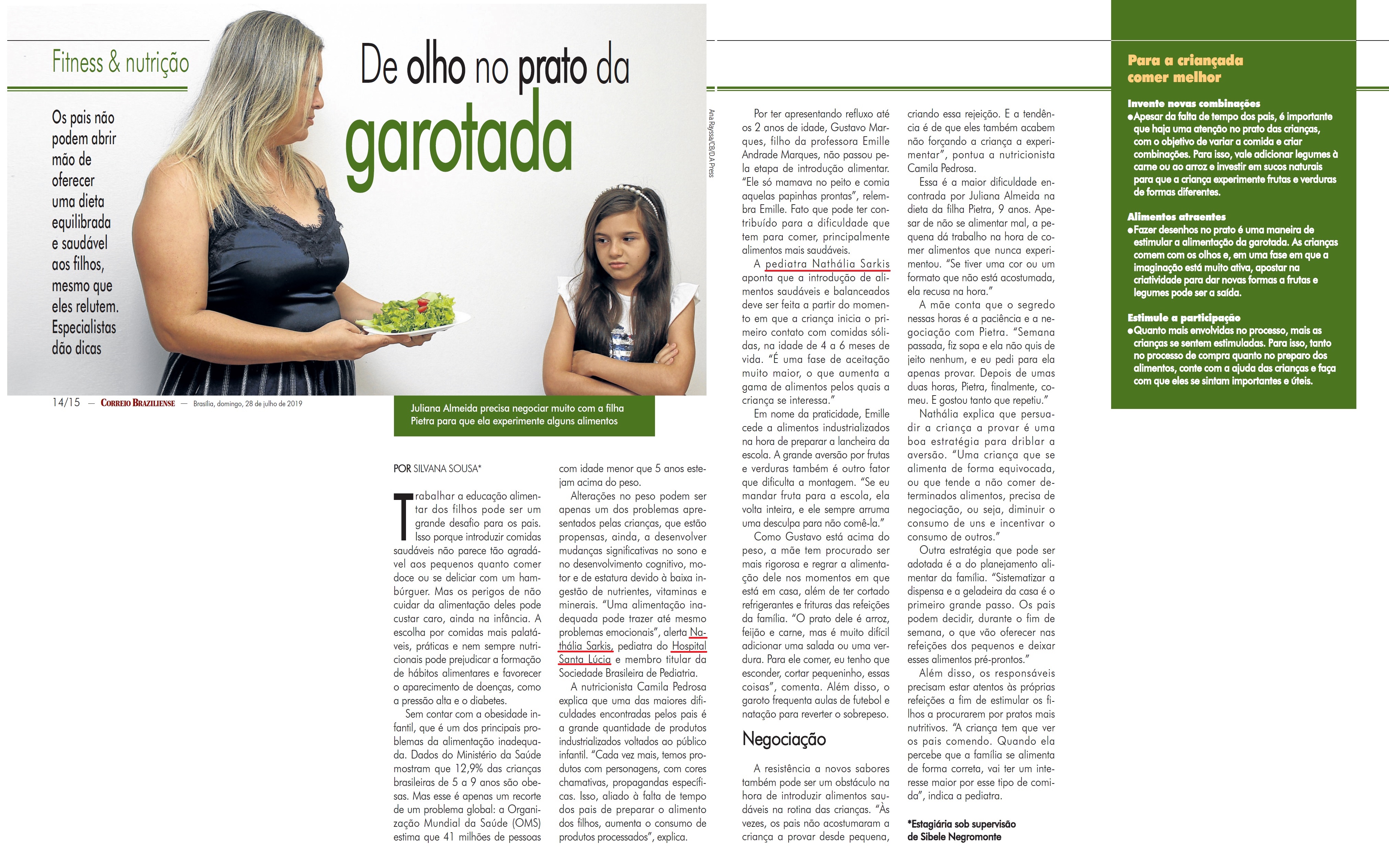 Revista do Correio - Dra. Nathália Sarkis HSLS - 29-07-2019