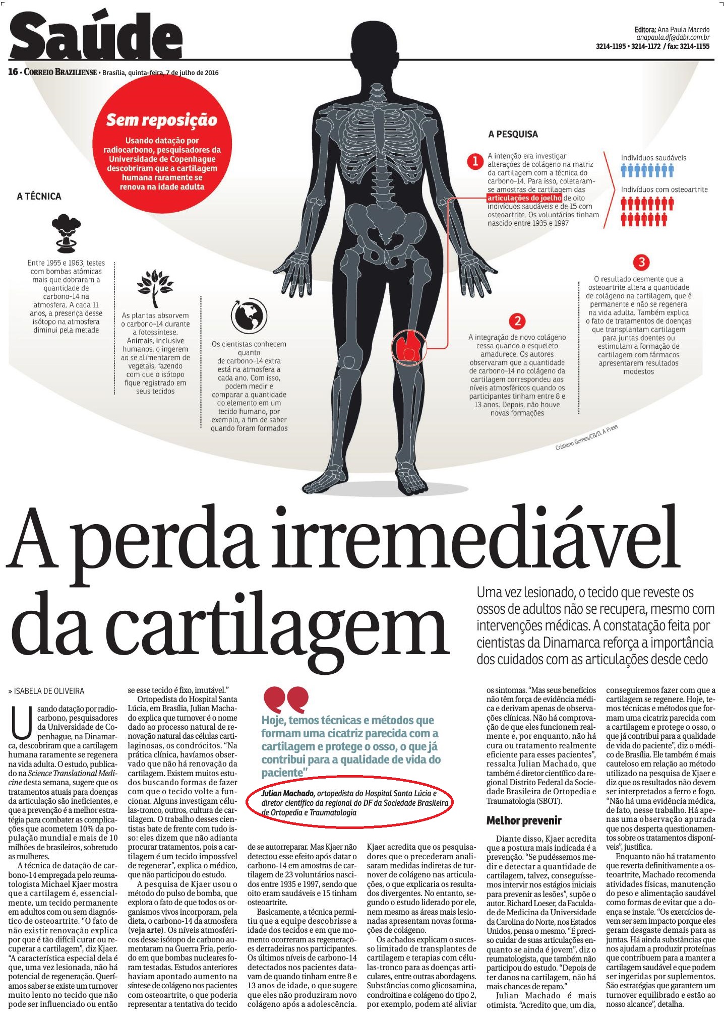 Correio Braziliense - Dr. Julian Machado - HSL - 07-07-2016