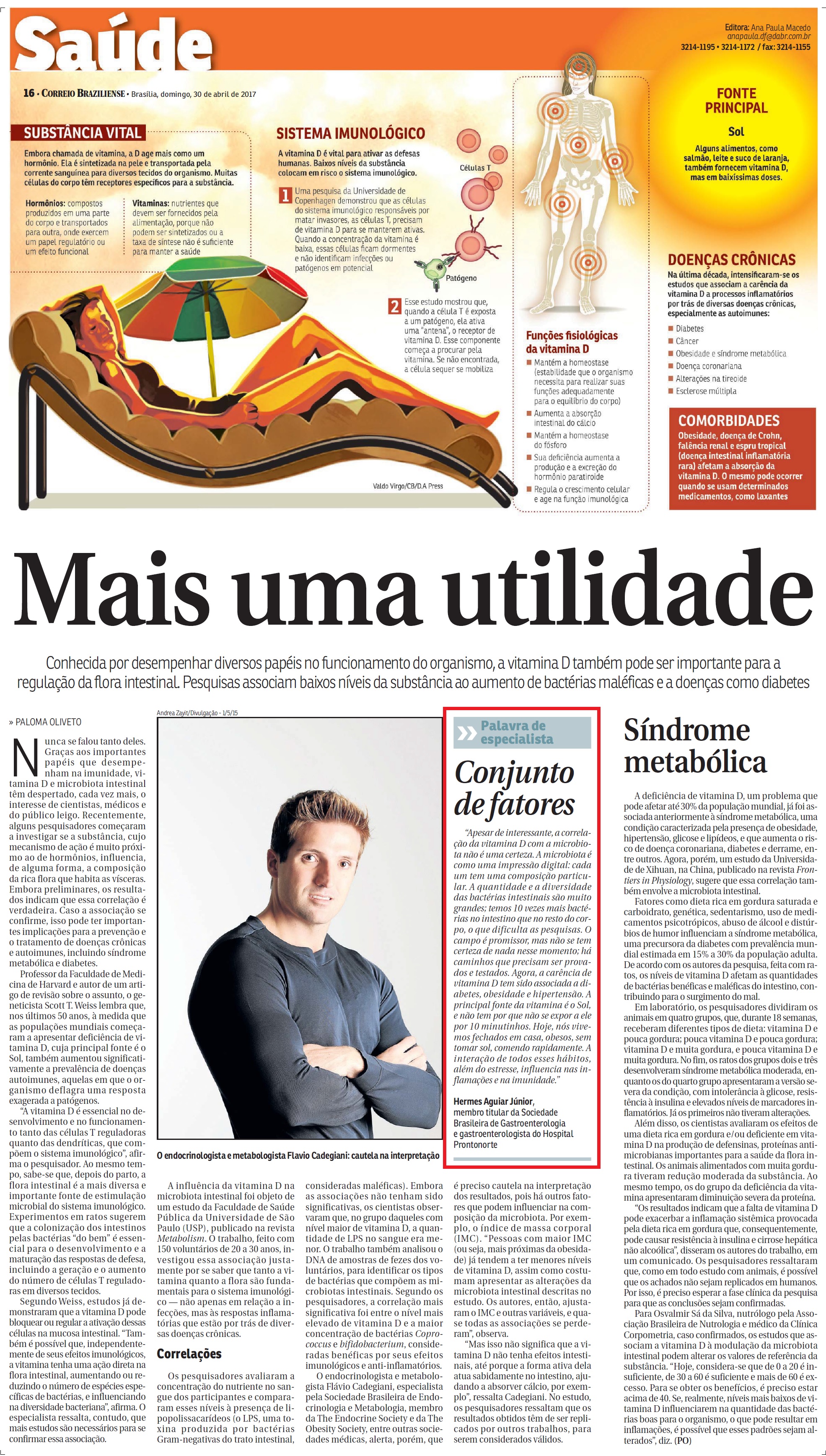 Correio Braziliense - Dr. Hermes Júnior HSLN - 30-04-2017