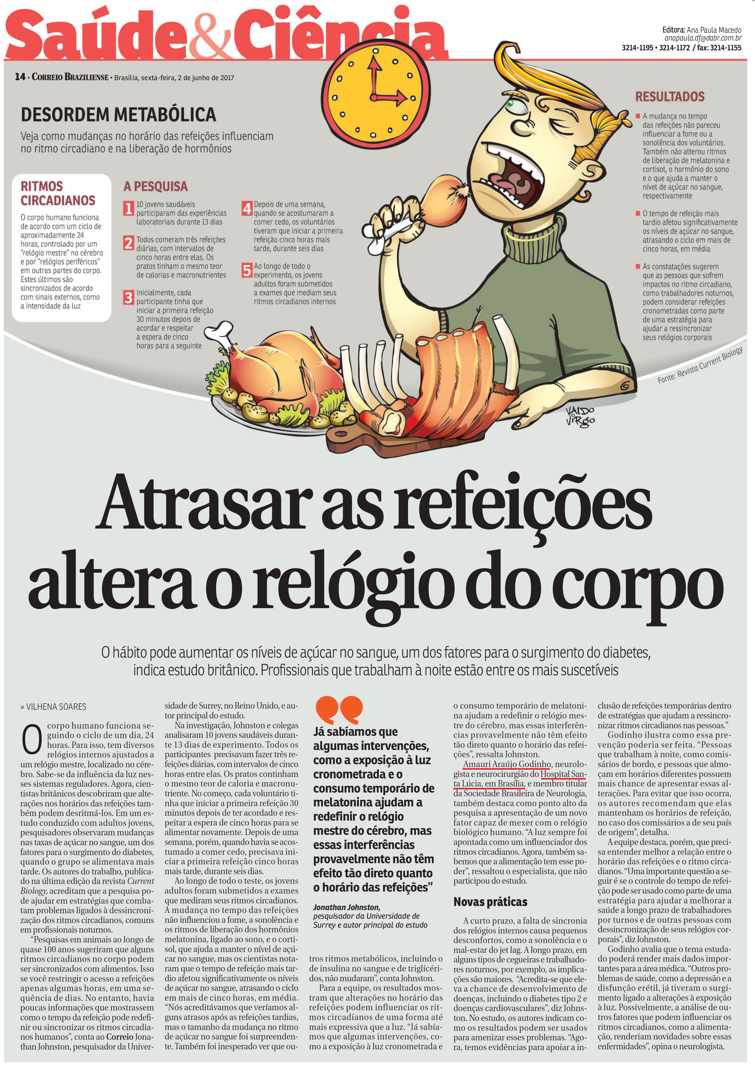 Correio Braziliense - Dr. Amauri Godinho HSL - 02-06-2017