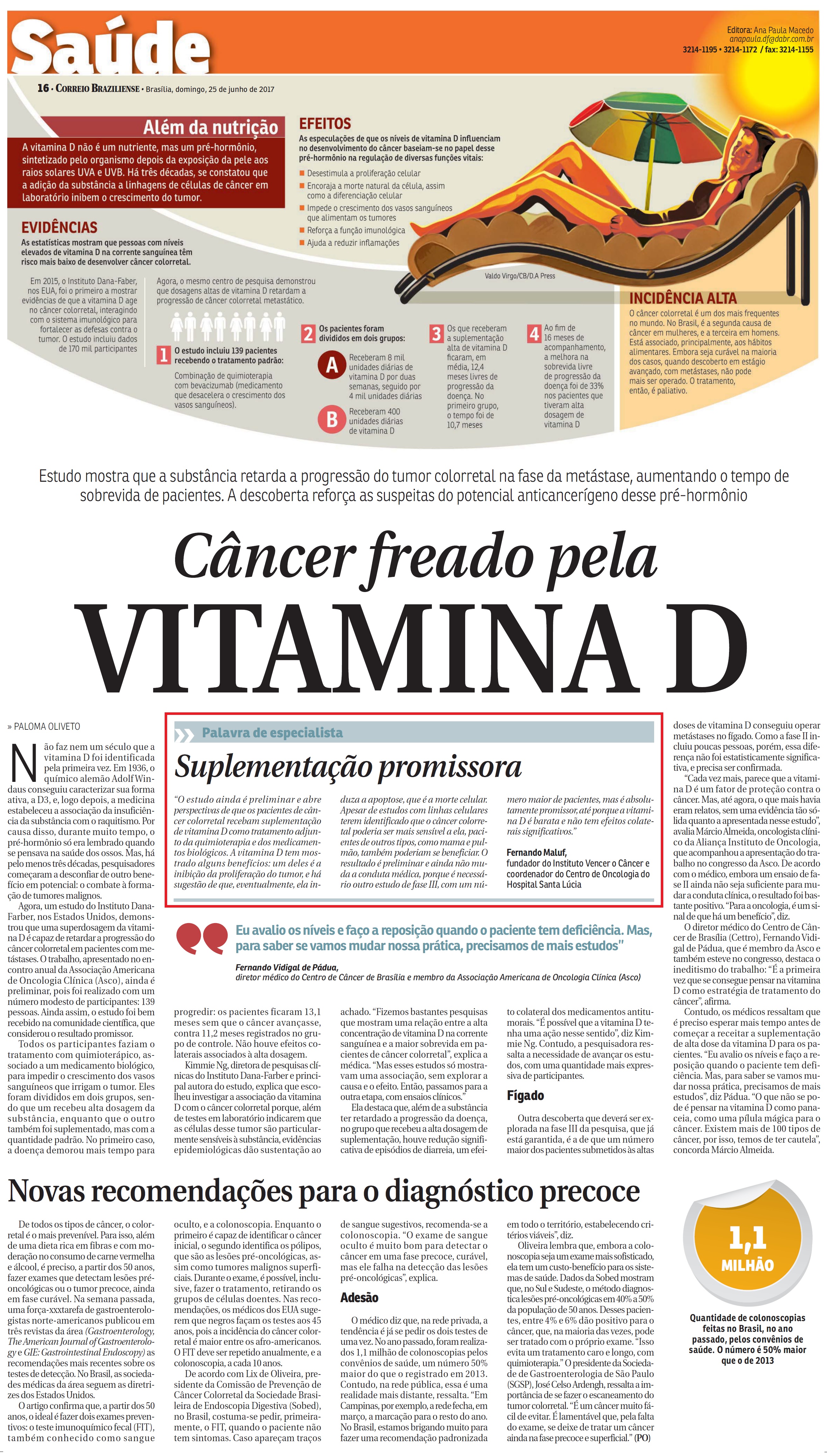 Correio Braziliense - Dr. Fernando Maluf HSL - 25-06-2017