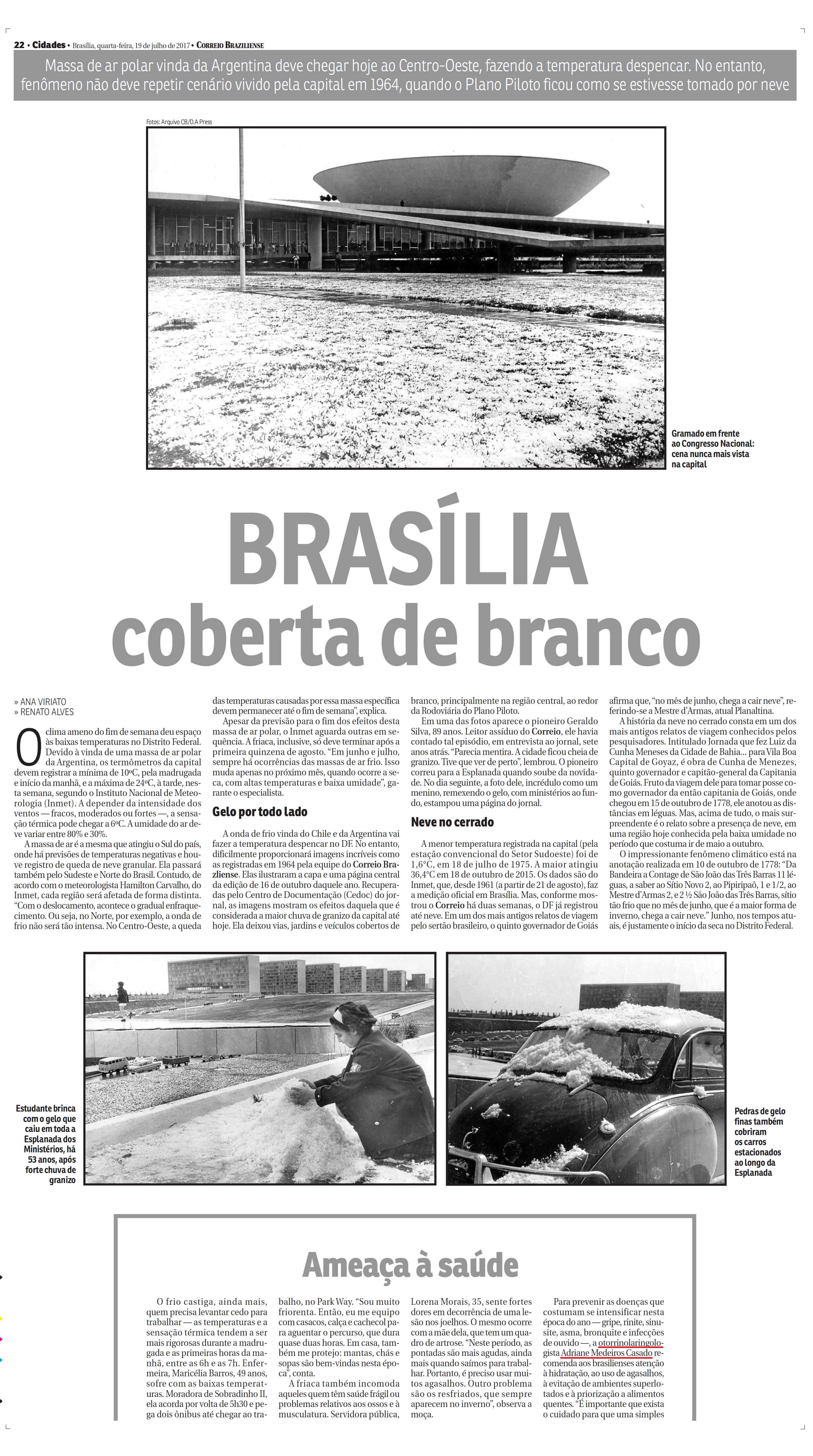 Correio Braziliense - Dra. Adriane Casado Medeiros - 19-07-2017