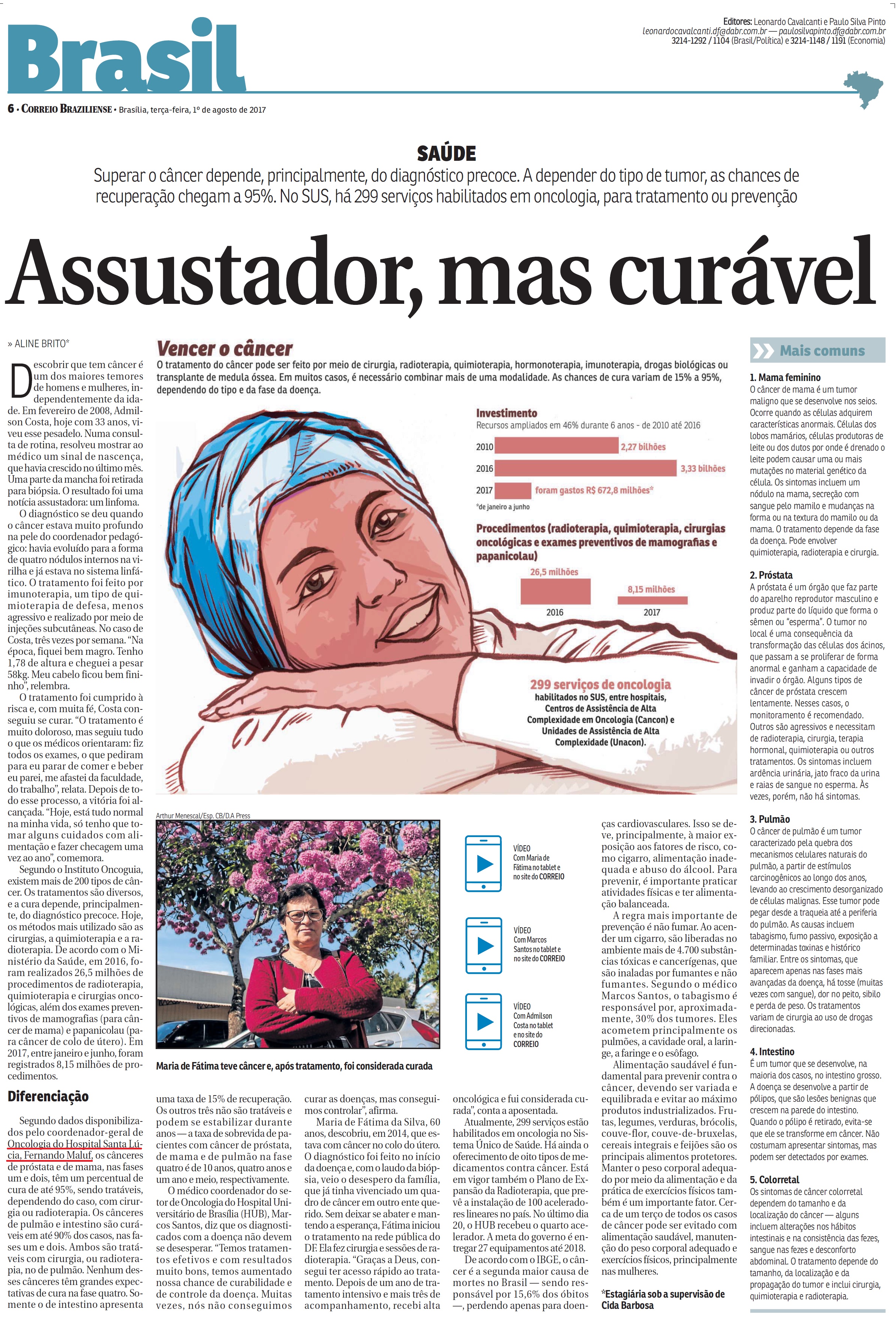 Correio Braziliense - Dr. Fernando Maluf HSL - 01-08-2017