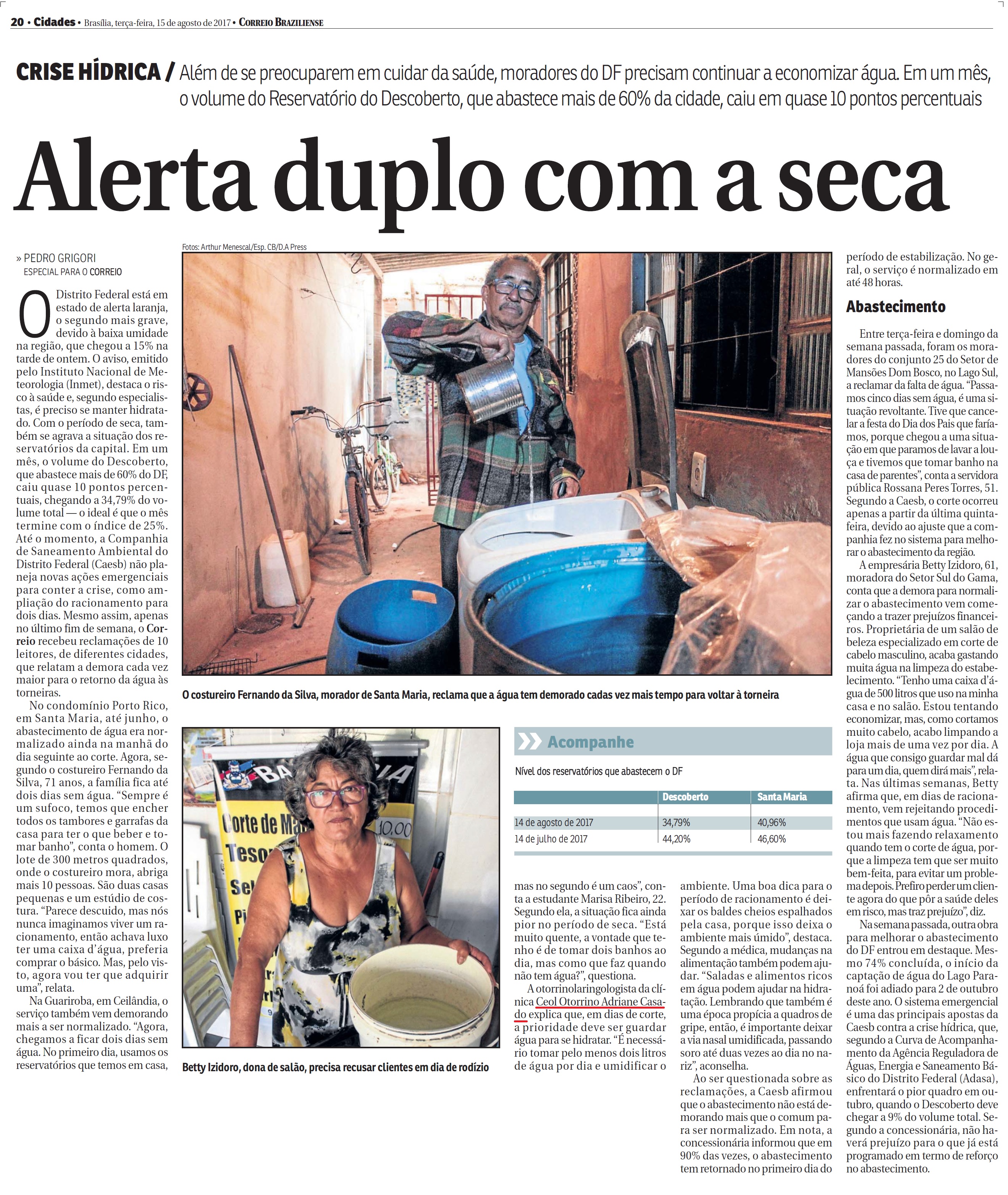 Correio Braziliense - Dra. Adriane Casado - 15-08-2017