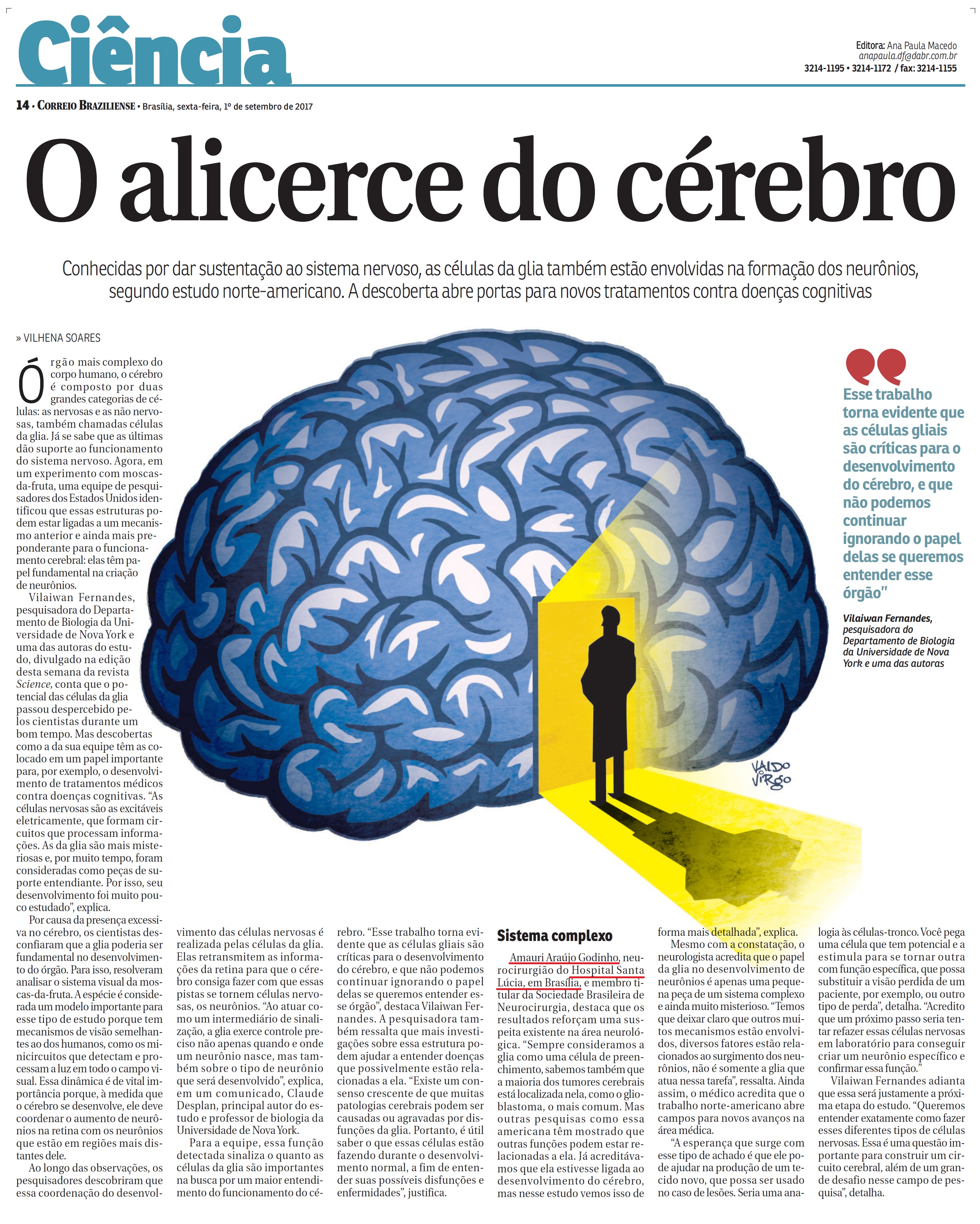 Correio Braziliense - Dr. Amauri Godinho HSL - 01-09-2017