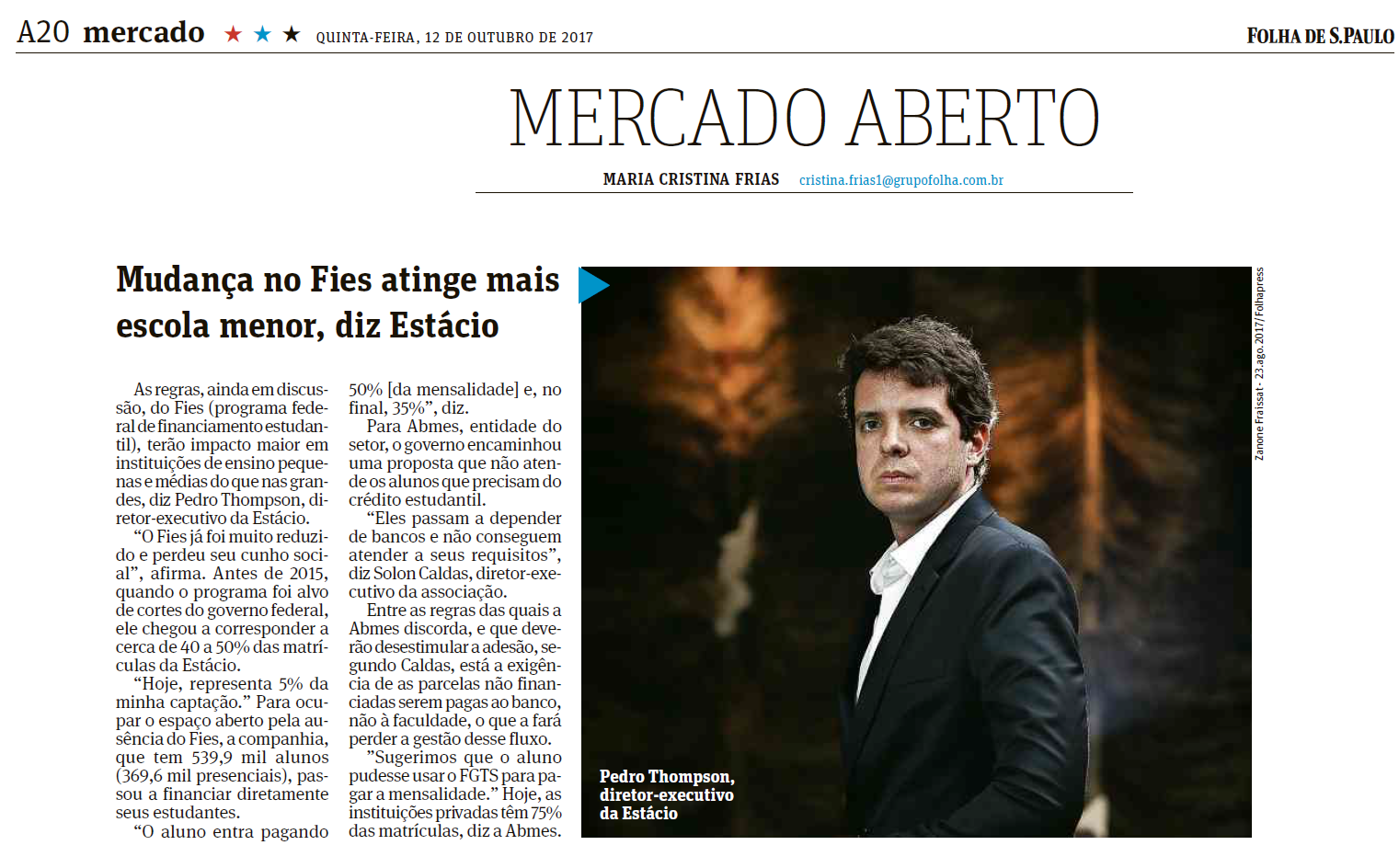 Folha S. Paulo - ABMES -161017