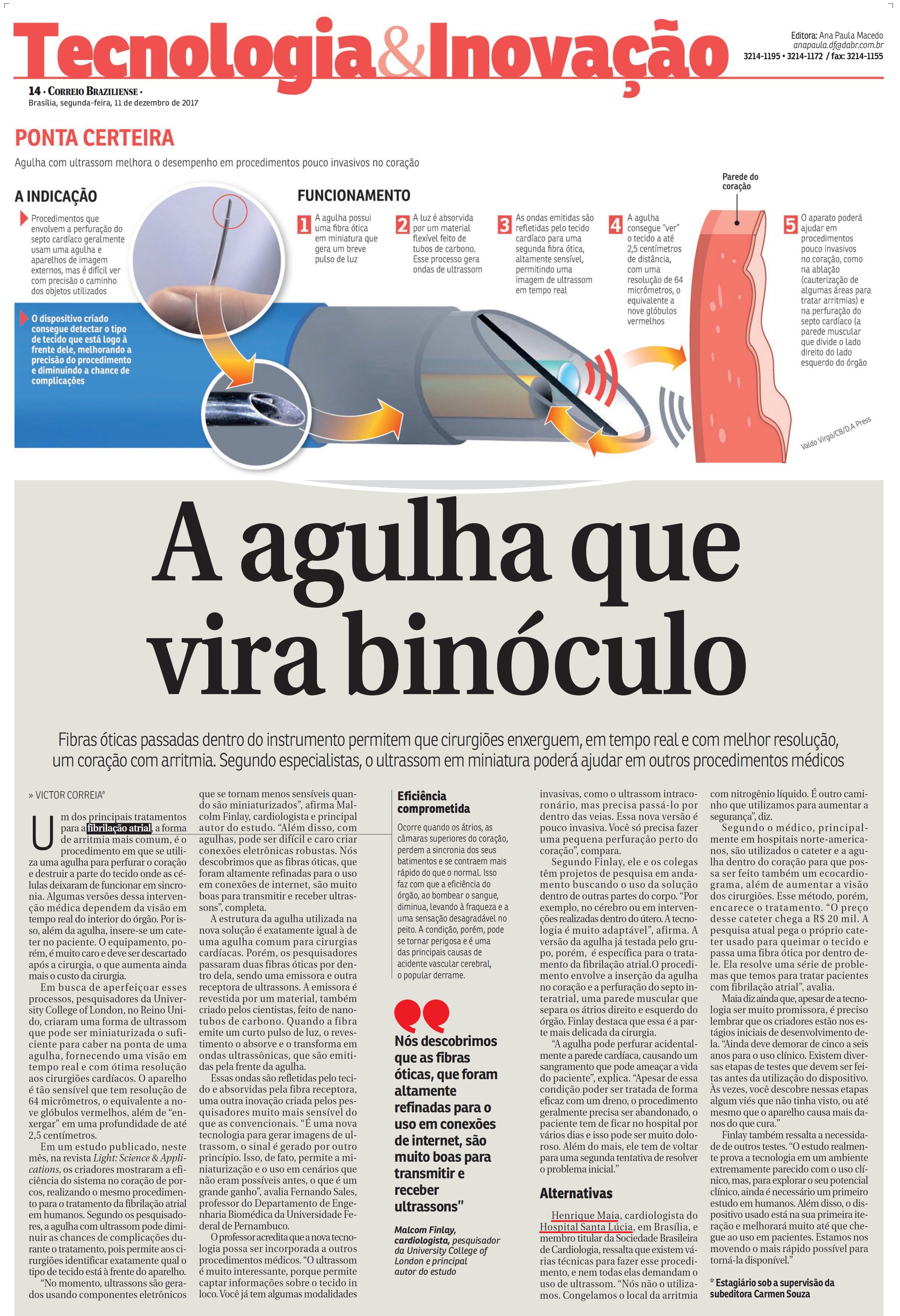 Correio Braziliense - Dr. Henrique Maia HSL - 11-12-2017