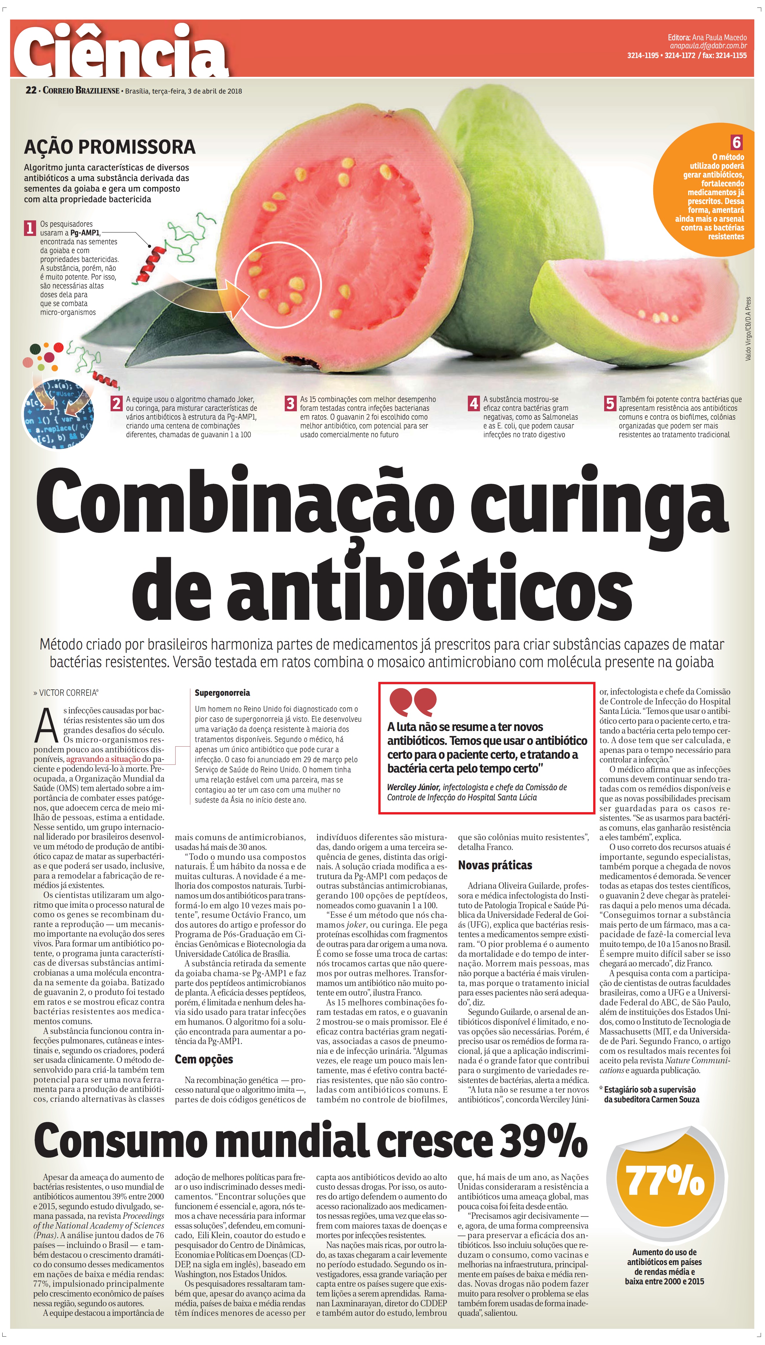 Correio Braziliense - Dr. Werciley Júnior HSLS - 03-04-2018