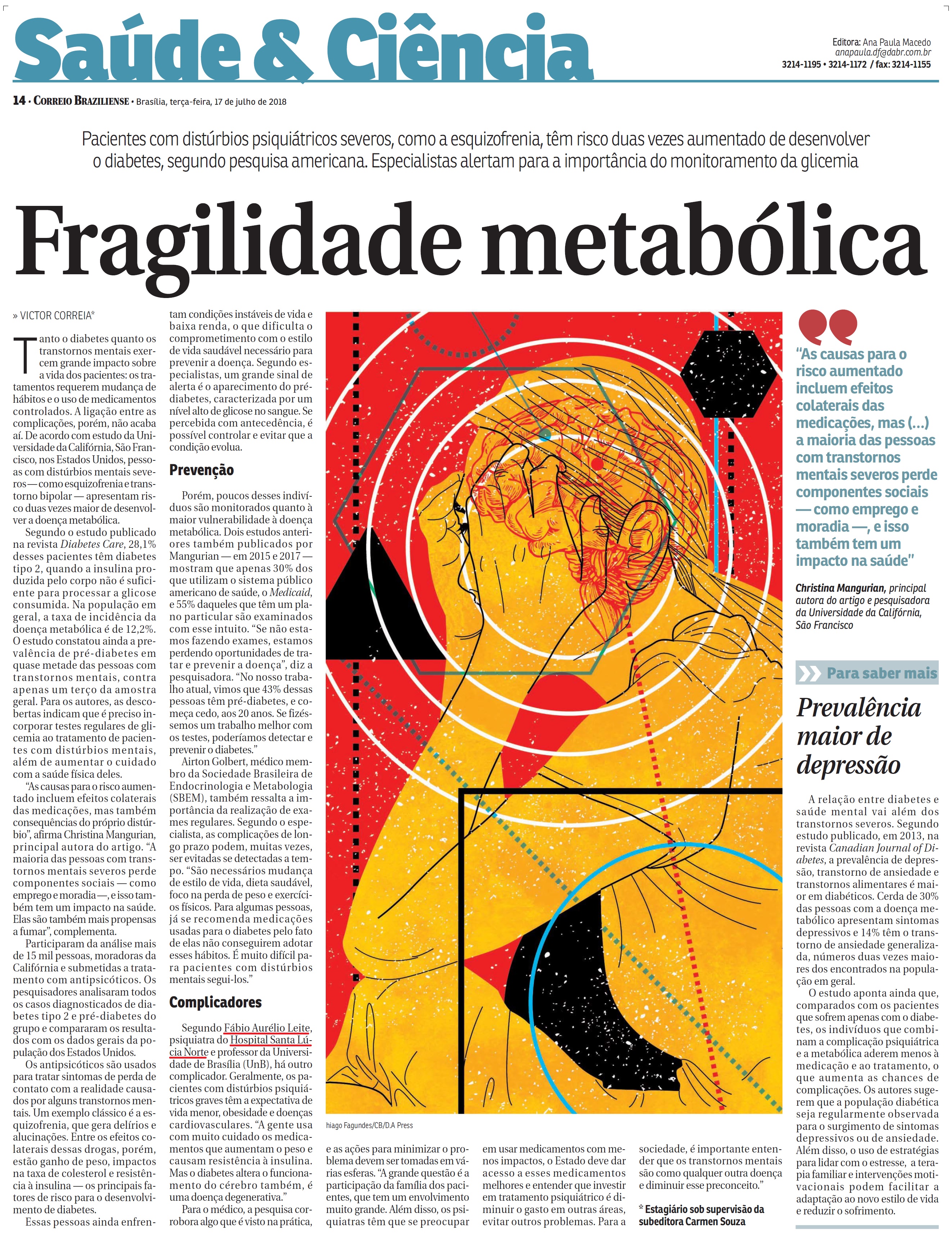 Correio Braziliense - Dr. Fábio Aurélio Leite HSLN - 17-07-2018