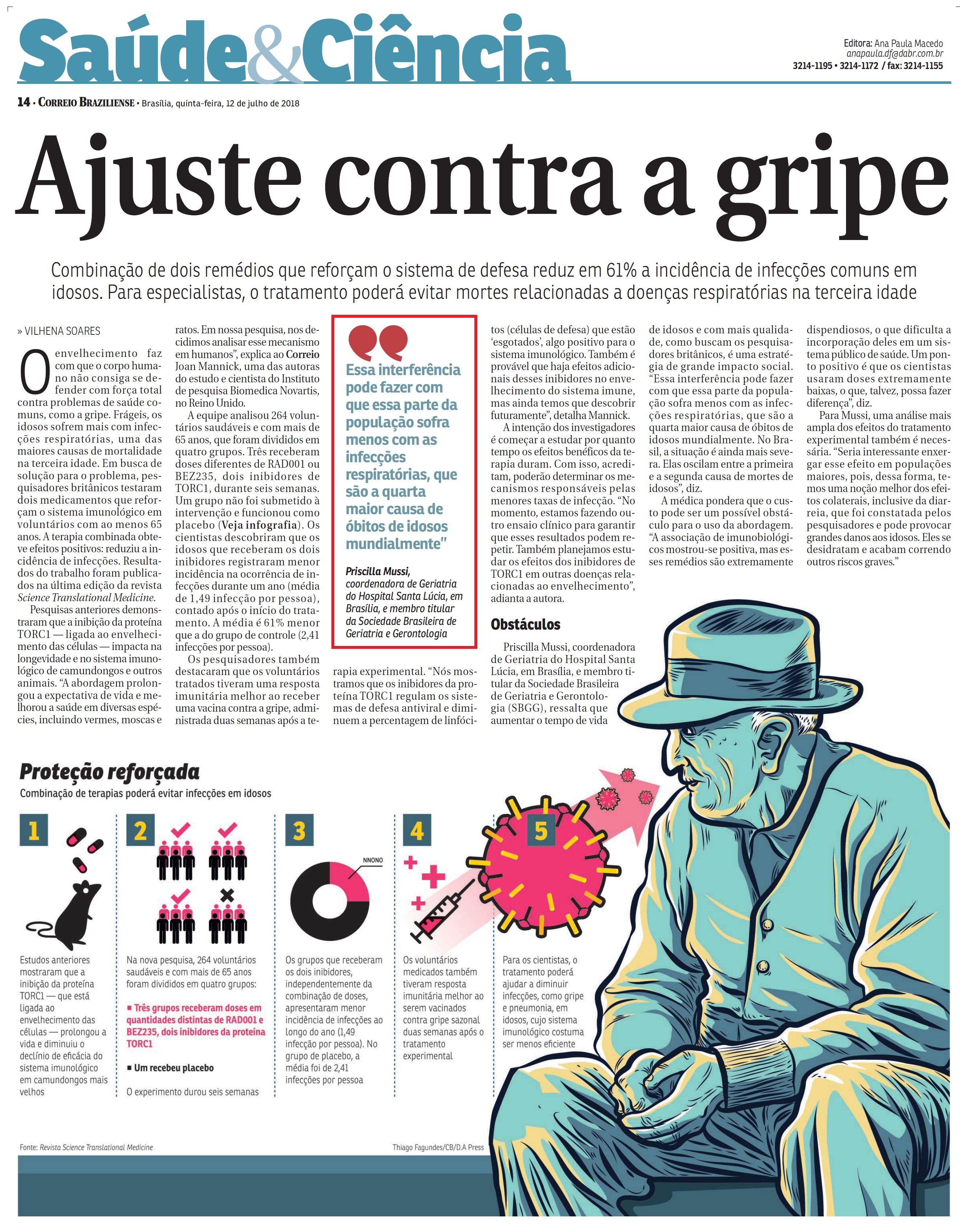 Correio Braziliense - Dra. Priscilla Mussi HSLS - 12-07-2018