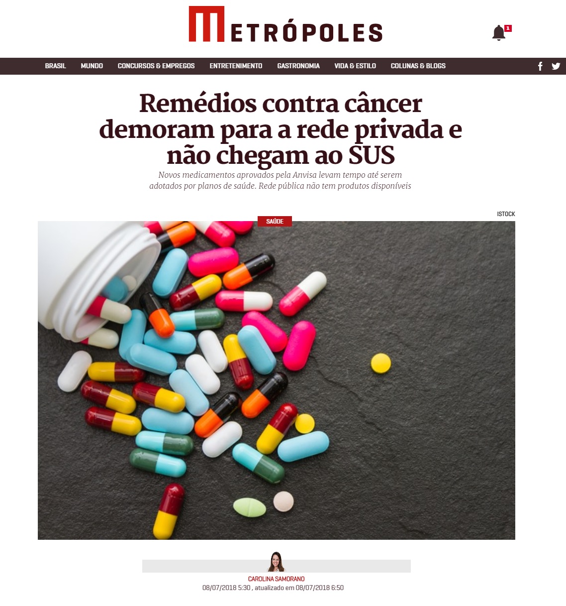 Metrópoles - Dr. Fernando Maluf HSLS - 11-07-2018