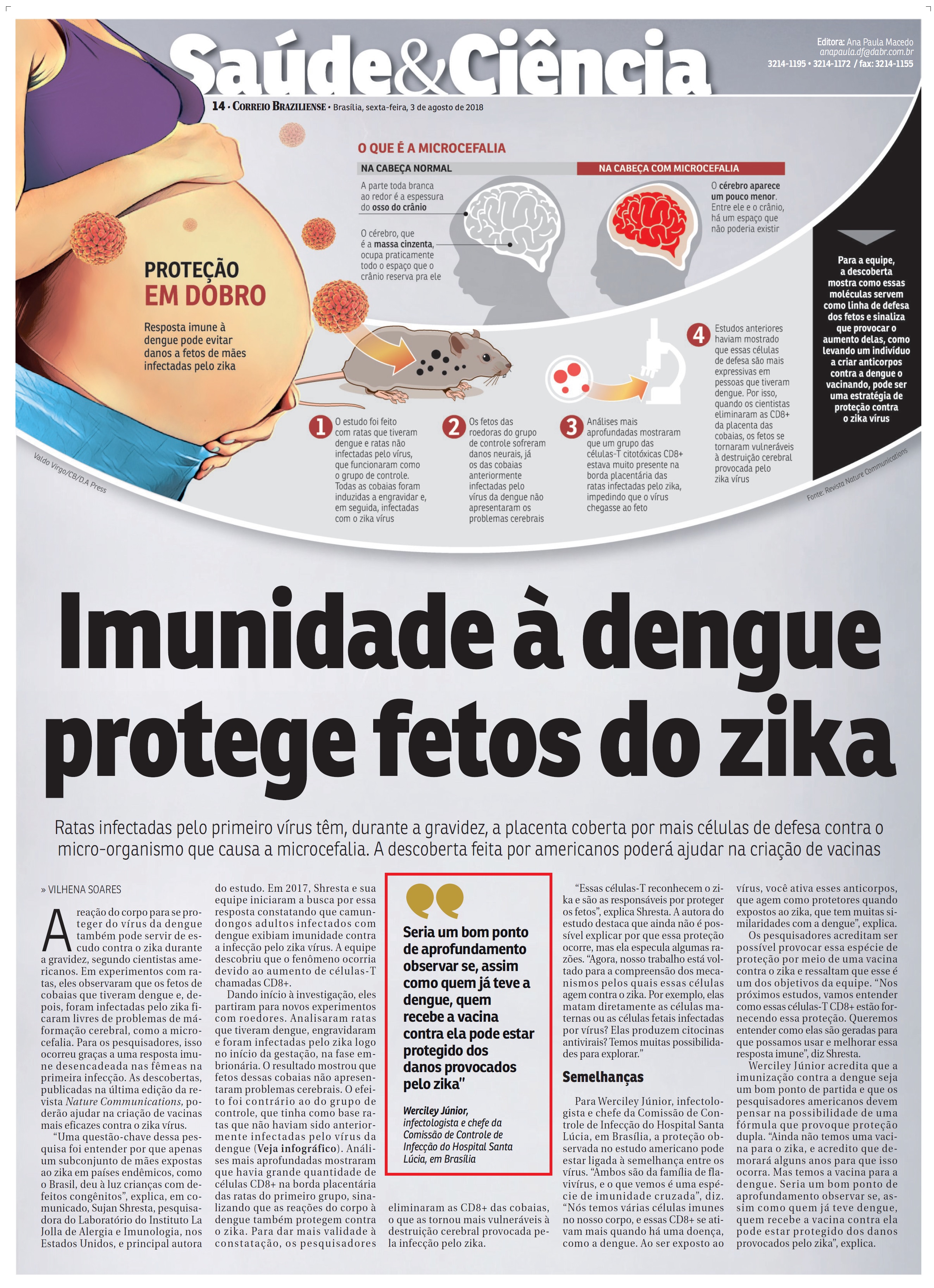 Correio Braziliense - Dr. Werciley Júnior HSLS - 03-08-2018