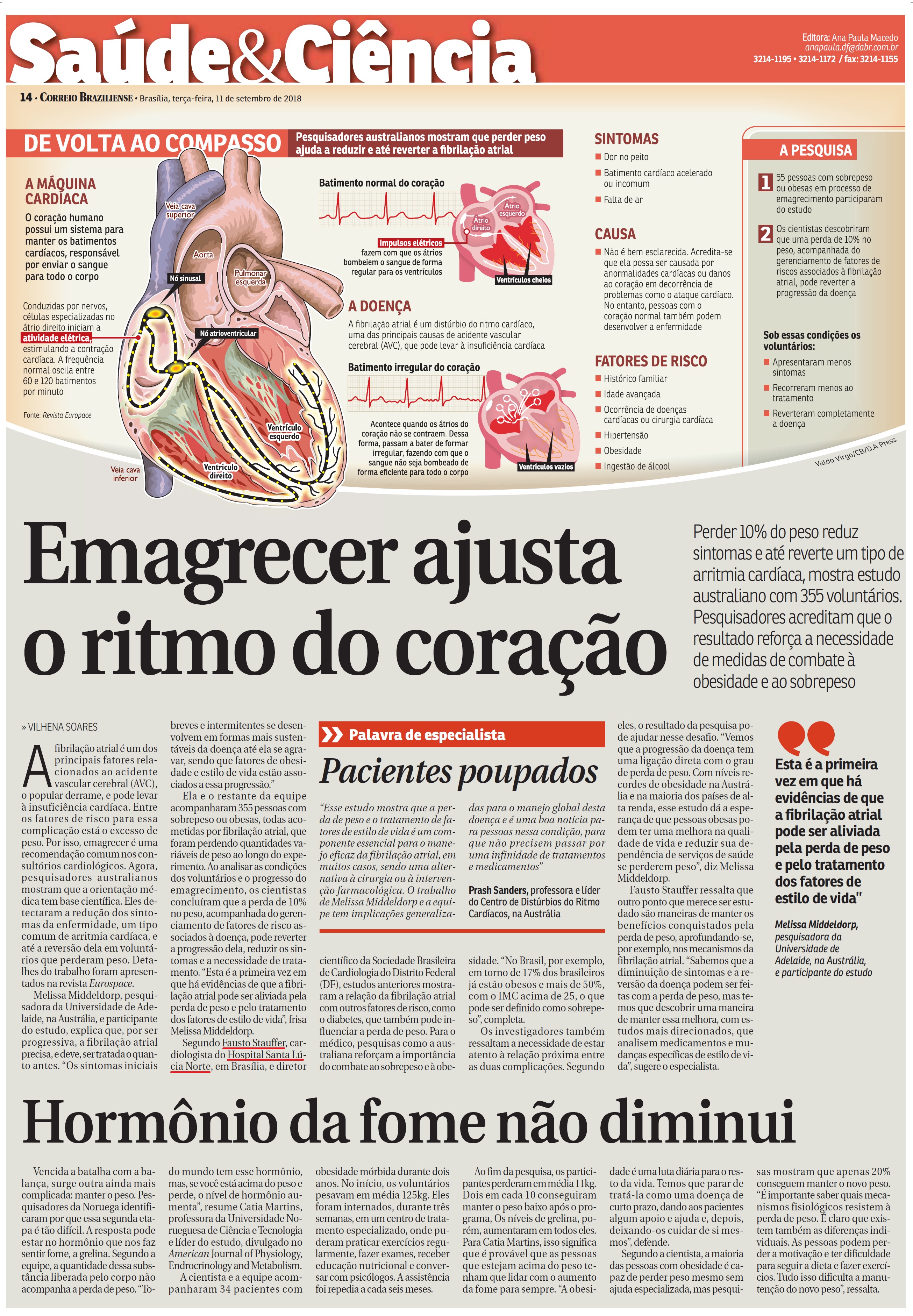 Correio Braziliense - Dr. Fausto Stauffer HSLN - 11-09-2018