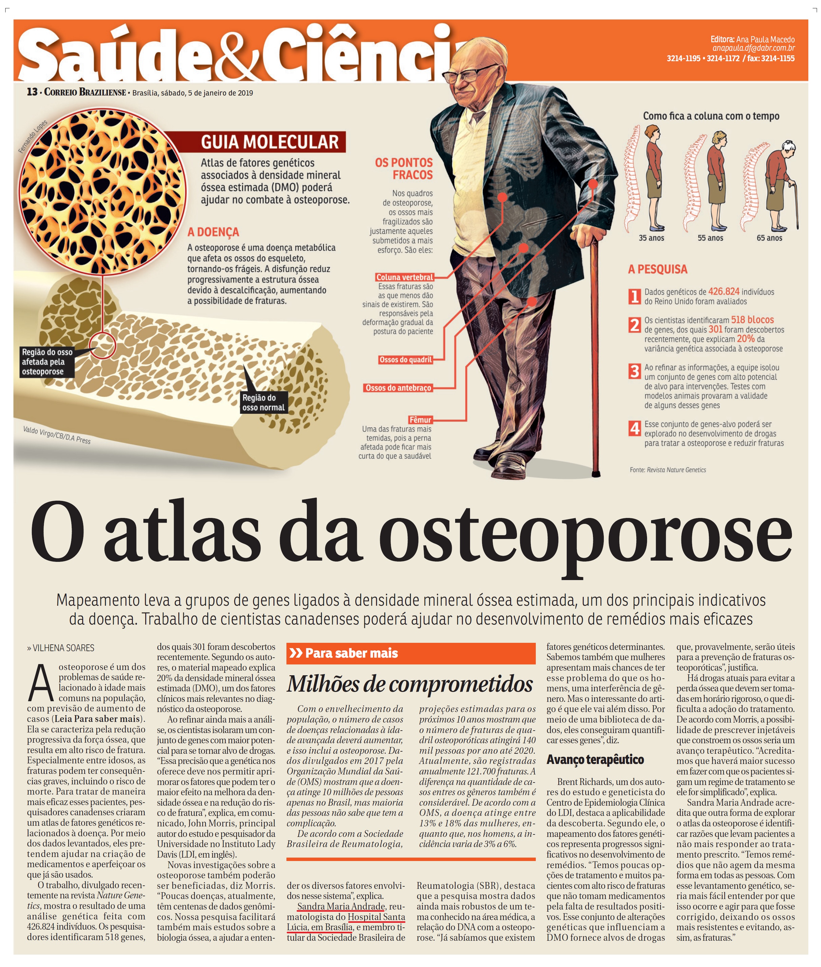 Correio Braziliense - Dra. Sandra Maria Andrade HSLS - 05-01-2019