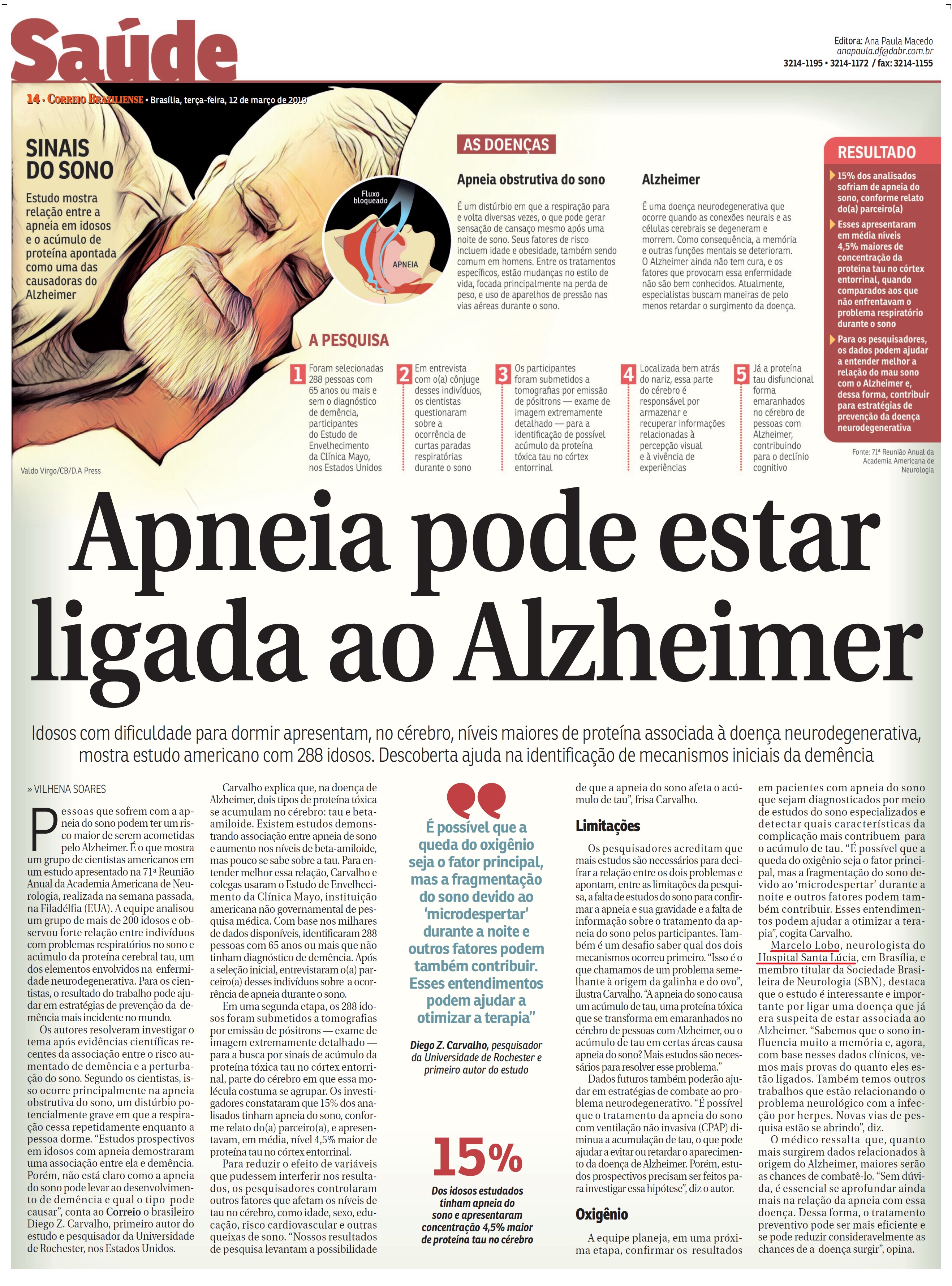 Correio Braziliense - Dr. Marcelo Lobo HSLS - 12-03-2019