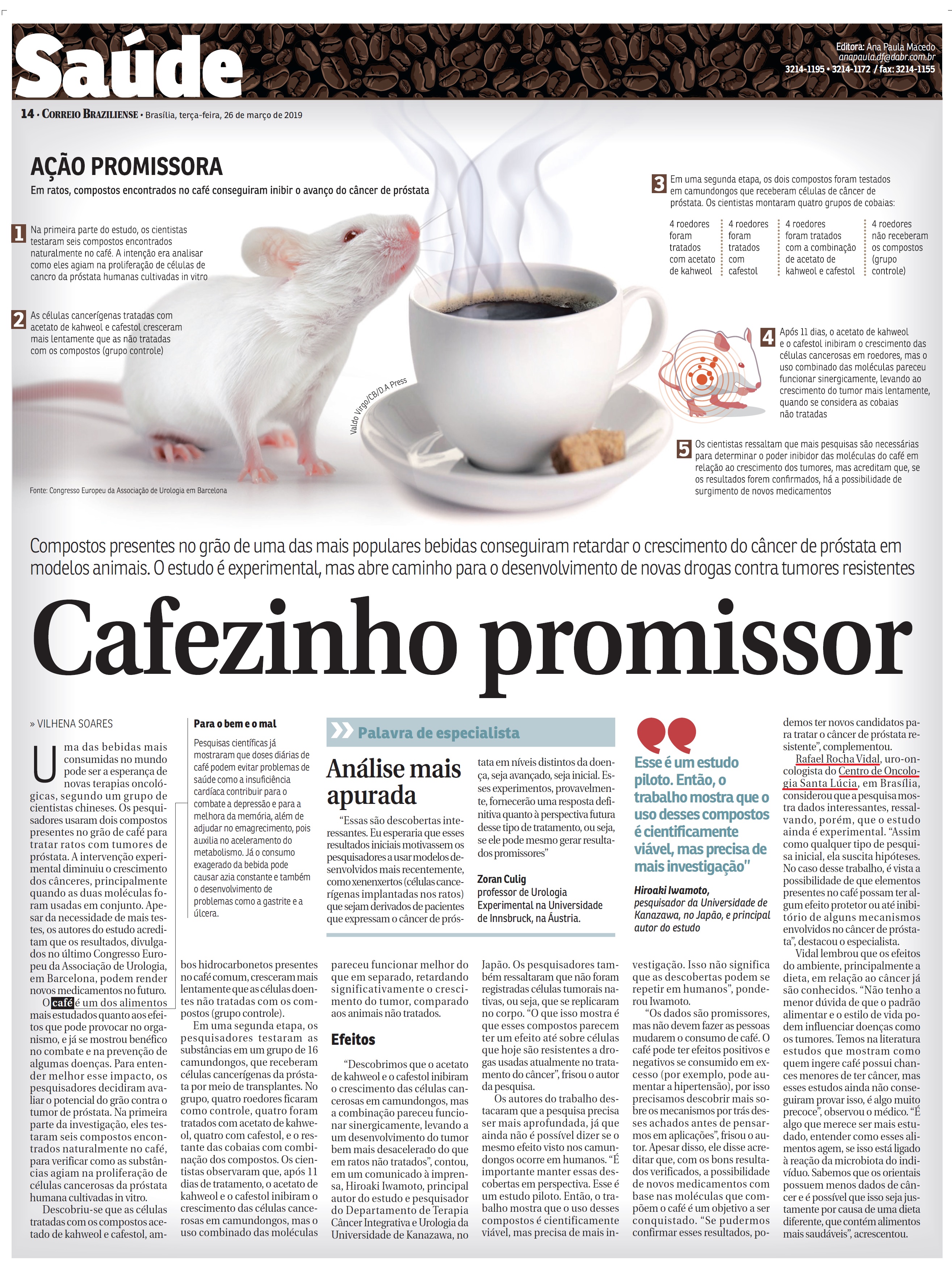 Correio Braziliense - Dr. Rafael Vidal HSLS - 26-03-2019