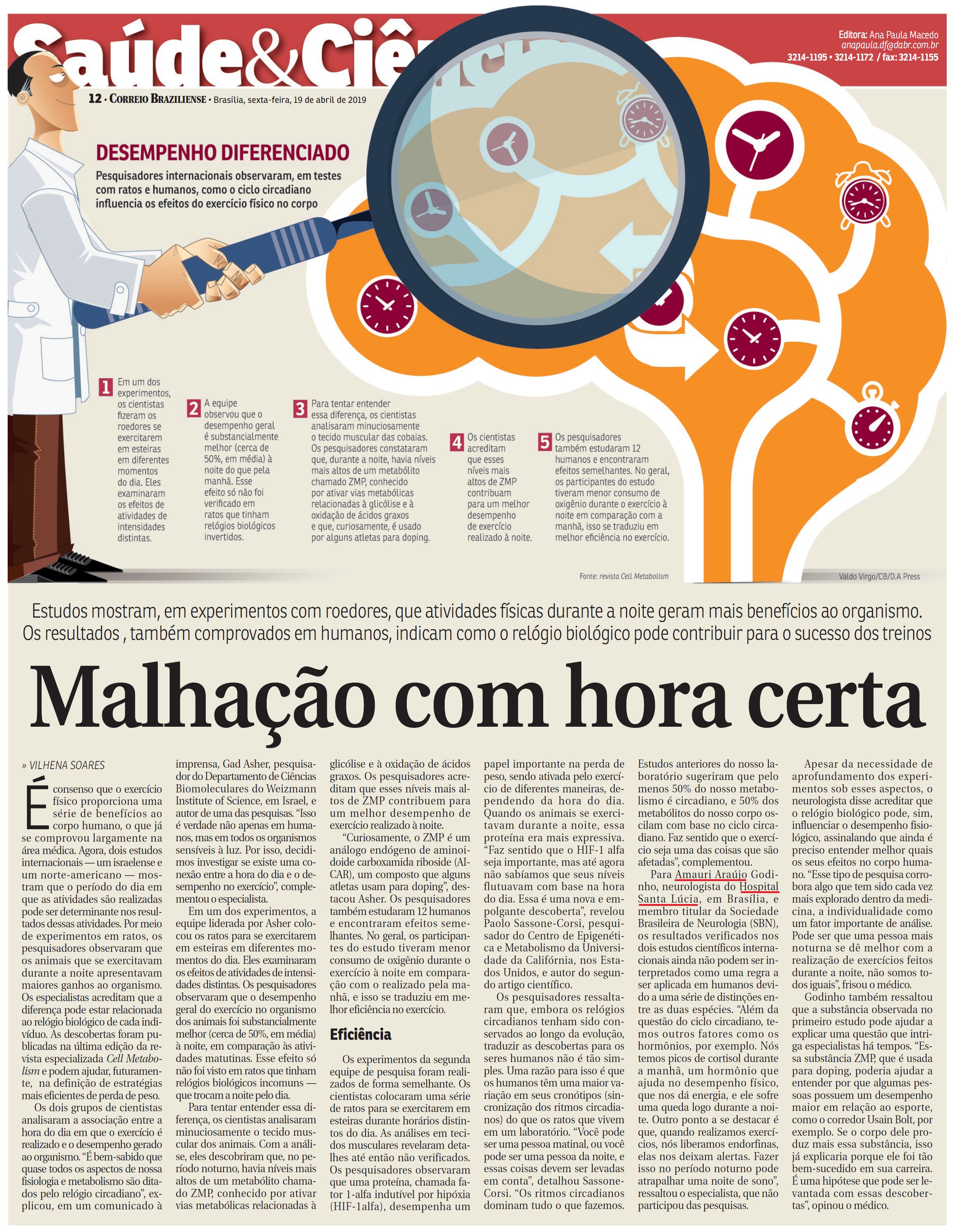 Correio Braziliense - Dr. Amauri Godinho HSLS - 19-04-2019