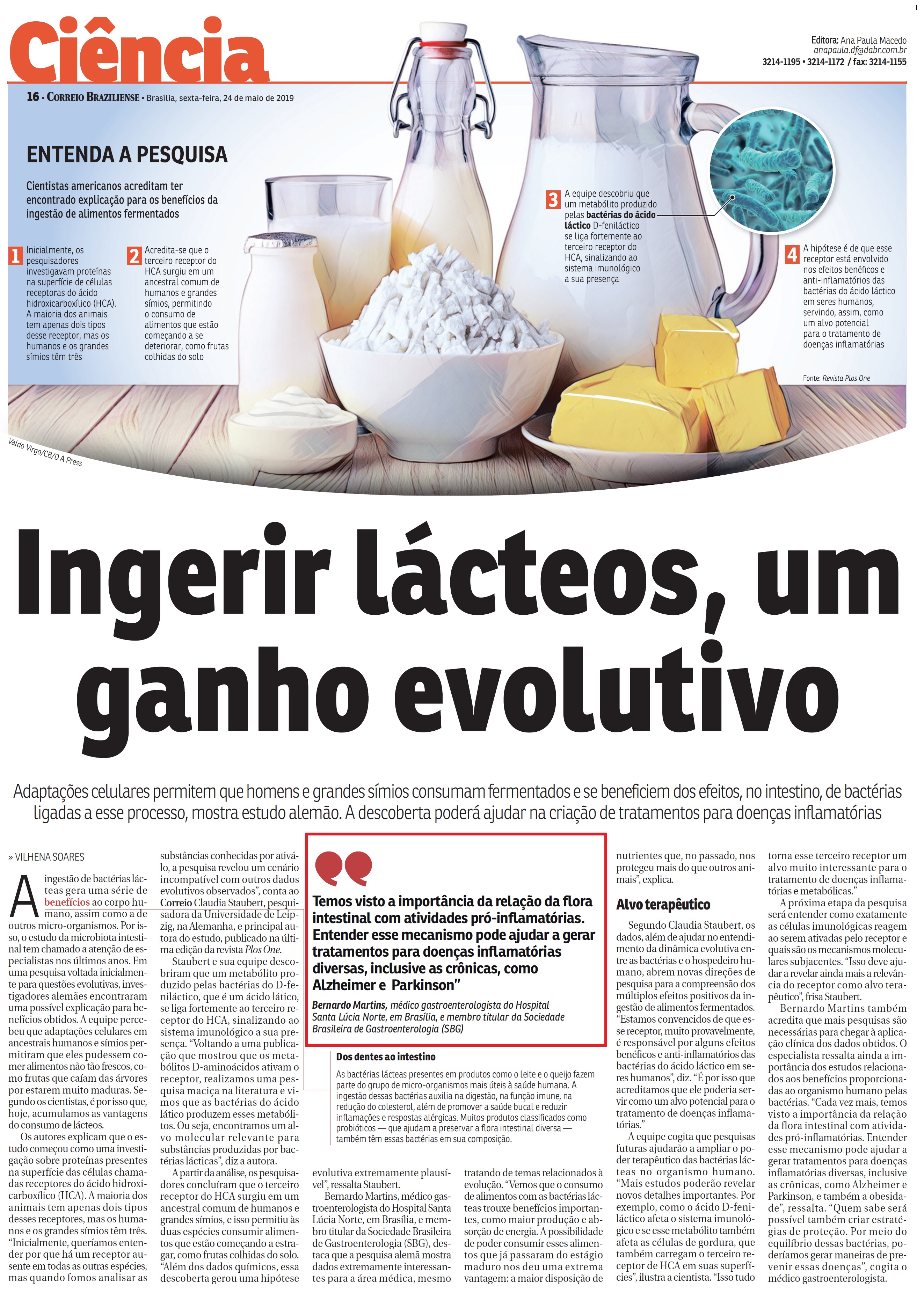Correio Braziliense - Dr. Bernardo Martins HSLN - 24-05-2019