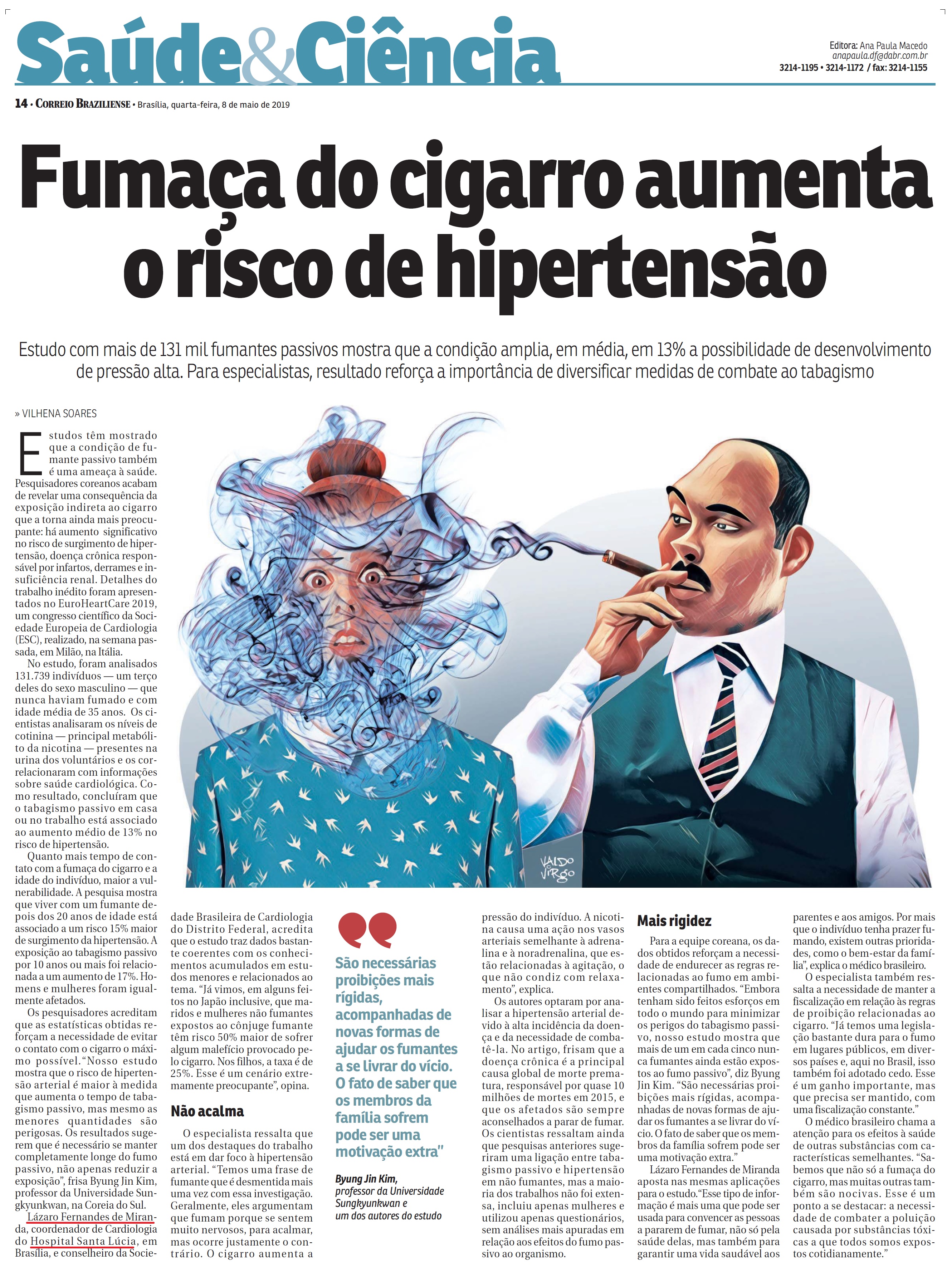 Correio Braziliense - Dr. Lázaro Fernandes de Miranda HSLS - 10-05-2019