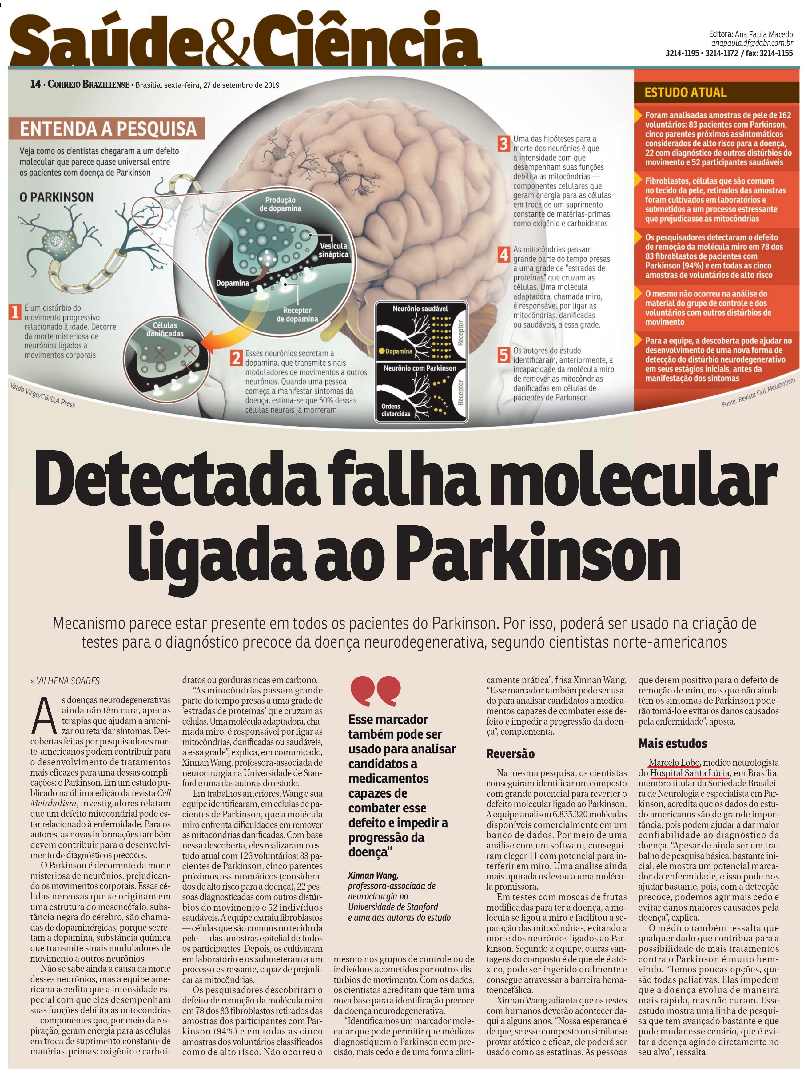 Correio Braziliense - Dr. Marcelo Lobo HSLS - 27-09-2019